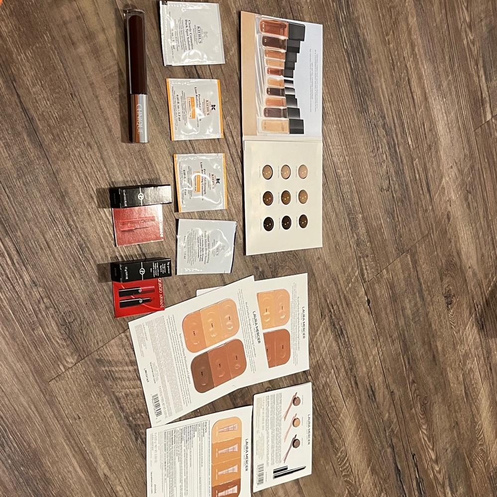 Dior Makeup and Skincare Collection with Red and Beige Accents